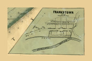 Frankstown Village, Pennsylvania 1859 Old Town Map Custom Print - Blair Co.