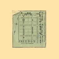 Freedom Village, Pennsylvania 1859 Old Town Map Custom Print - Blair Co.