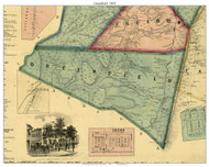 Greenfield Township, Pennsylvania 1859 Old Town Map Custom Print - Blair Co.