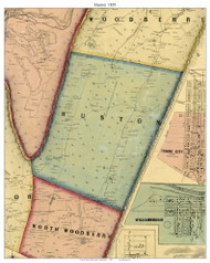 Huston Township, Pennsylvania 1859 Old Town Map Custom Print - Blair Co.