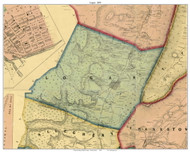 Logan Township, Pennsylvania 1859 Old Town Map Custom Print - Blair Co.