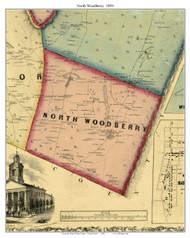 North Woodberry Township, Pennsylvania 1859 Old Town Map Custom Print - Blair Co.