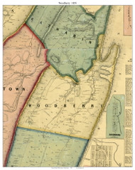 Woodberry Township, Pennsylvania 1859 Old Town Map Custom Print - Blair Co.