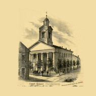 Court House, Pennsylvania 1859 Old Town Map Custom Print - Blair Co.