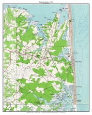 Bethany Beach 1954 - Custom USGS Old Topo Map - Delaware
