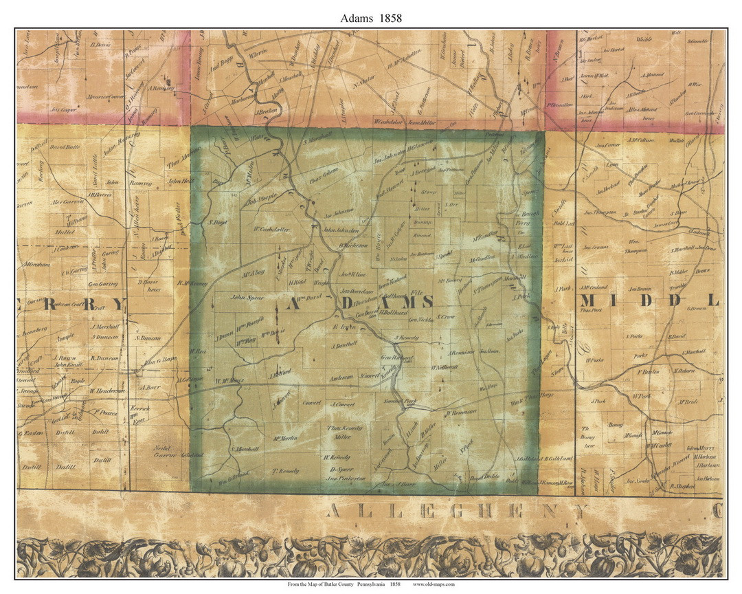 Historic Map - North Berwick, ME - 1877