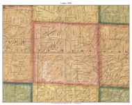 Centre Township, Pennsylvania 1858 Old Town Map Custom Print - Butler Co.
