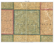 Cherry Township, Pennsylvania 1858 Old Town Map Custom Print - Butler Co.