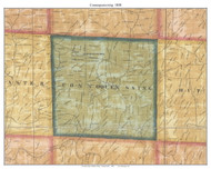Connoquenessing Township, Pennsylvania 1858 Old Town Map Custom Print - Butler Co.