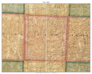 Penn Township, Pennsylvania 1858 Old Town Map Custom Print - Butler Co.