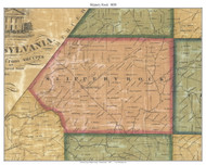 Slippery Rock Township, Pennsylvania 1858 Old Town Map Custom Print - Butler Co.