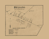 Belsano  Black Lick Township, Pennsylvania 1867 Old Town Map Custom Print - Cambria Co.