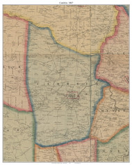 Cambria Township, Pennsylvania 1867 Old Town Map Custom Print - Cambria Co.