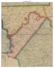Conemaugh Township, Pennsylvania 1867 Old Town Map Custom Print - Cambria Co.