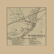Summerhill Village  Croyle Township, Pennsylvania 1867 Old Town Map Custom Print - Cambria Co.