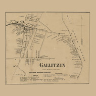Gallitzin Village, Pennsylvania 1867 Old Town Map Custom Print - Cambria Co.