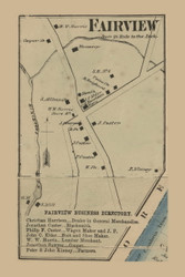 Fairview  Jackson Township, Pennsylvania 1867 Old Town Map Custom Print - Cambria Co.