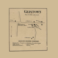 Geistown  Johnstown Township, Pennsylvania 1867 Old Town Map Custom Print - Cambria Co.