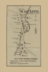 Scalp Level  Johnstown Township, Pennsylvania 1867 Old Town Map Custom Print - Cambria Co.