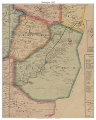 Washington Township, Pennsylvania 1867 Old Town Map Custom Print - Cambria Co.