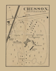 Cresson  Washington Township, Pennsylvania 1867 Old Town Map Custom Print - Cambria Co.
