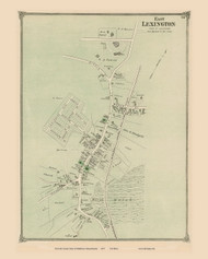 East Lexington, Massachusetts 1875 Old Town Map Reprint - Middlesex Co.