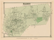 Malden, Massachusetts 1875 Old Town Map Reprint - Middlesex Co.
