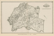 Newton, Massachusetts 1875 Old Town Map Reprint - Middlesex Co.