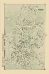 Stoneham Village, Massachusetts 1875 Old Town Map Reprint - Middlesex Co.