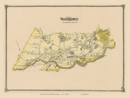 Watertown, Massachusetts 1875 Old Town Map Reprint - Middlesex Co.