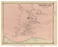 Cochituate - Wayland, Massachusetts 1875 Old Town Map Reprint - Middlesex Co.