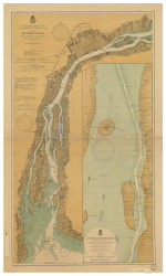 Detroit River 1901 Detroit & St Clair Rivers Harbor Chart Reprint 41