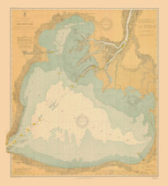 Lake St Clair 1910 Detroit & St Clair Rivers Harbor Chart Reprint 42