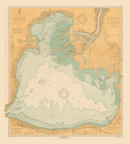 Lake St Clair 1919 Detroit & St Clair Rivers Harbor Chart Reprint 42