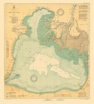 Lake St Clair 1930 Detroit & St Clair Rivers Harbor Chart Reprint 42