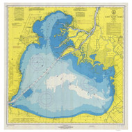 Lake St Clair 1972 Detroit & St Clair Rivers Harbor Chart Reprint 42