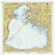 Lake St Clair 1977 Detroit & St Clair Rivers Harbor Chart Reprint 42