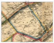 Benner Township, Pennsylvania 1861 Old Town Map Custom Print - Centre Co.