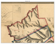 Burnside Township, Pennsylvania 1861 Old Town Map Custom Print - Centre Co.