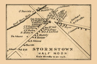 Stormstown Village  Half Moon Township, Pennsylvania 1861 Old Town Map Custom Print - Centre Co.