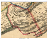 Harris Township, Pennsylvania 1861 Old Town Map Custom Print - Centre Co.