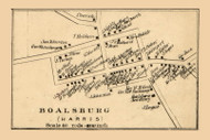 Boalsburg Village  Harris Township, Pennsylvania 1861 Old Town Map Custom Print - Centre Co.