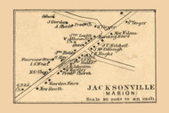 Jacksonville  Marion Township, Pennsylvania 1861 Old Town Map Custom Print - Centre Co.