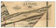 Miles Township, Pennsylvania 1861 Old Town Map Custom Print - Centre Co.