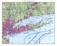 Long Island & Connecticut Coastline 1995 Tactical Pilotage Map - Aeronautical Chart - 22 North America_Americas