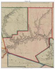 Chapman Township, Pennsylvania 1862 Old Town Map Custom Print - Clinton Co.