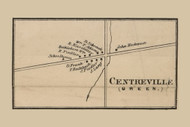 Centreville  Greene Township, Pennsylvania 1862 Old Town Map Custom Print - Clinton Co.