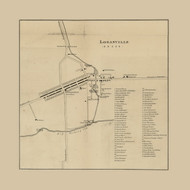 Loganville  Greene Township, Pennsylvania 1862 Old Town Map Custom Print - Clinton Co.