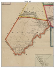 Keating Township, Pennsylvania 1862 Old Town Map Custom Print - Clinton Co.