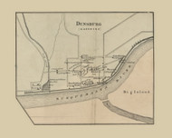 Dunsburg Village  Woodward Township, Pennsylvania 1862 Old Town Map Custom Print - Clinton Co.